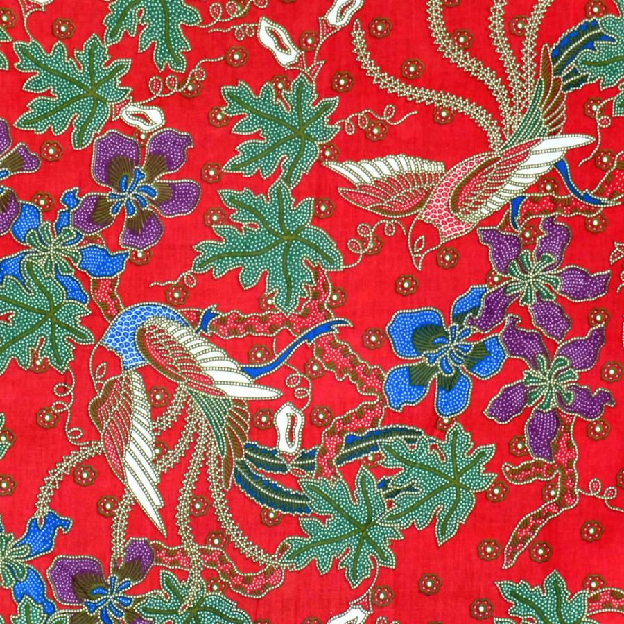 バティック−044 インドネシアのろうけつ染め 生地 アソロ ジャワ