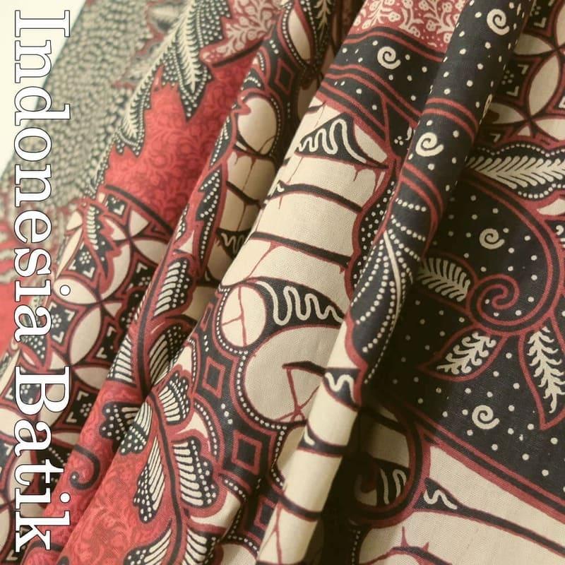 バティック−076 インドネシア 生地 マルチカバー パレオ おしゃれ