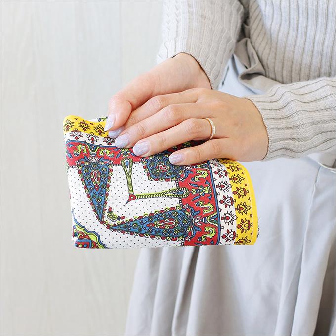 ハンカチ プリント 大判 スカーフ 風呂敷 お弁当 包み ファブリック 52