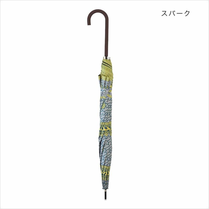 傘 レディース アフリカンプリント ワンタッチ傘 雨傘 日傘 晴雨兼用