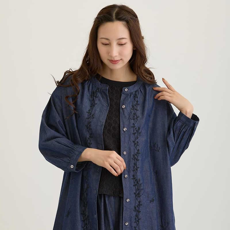PORINA ワンピース ケディ レディース ロングチュニック インド デニム