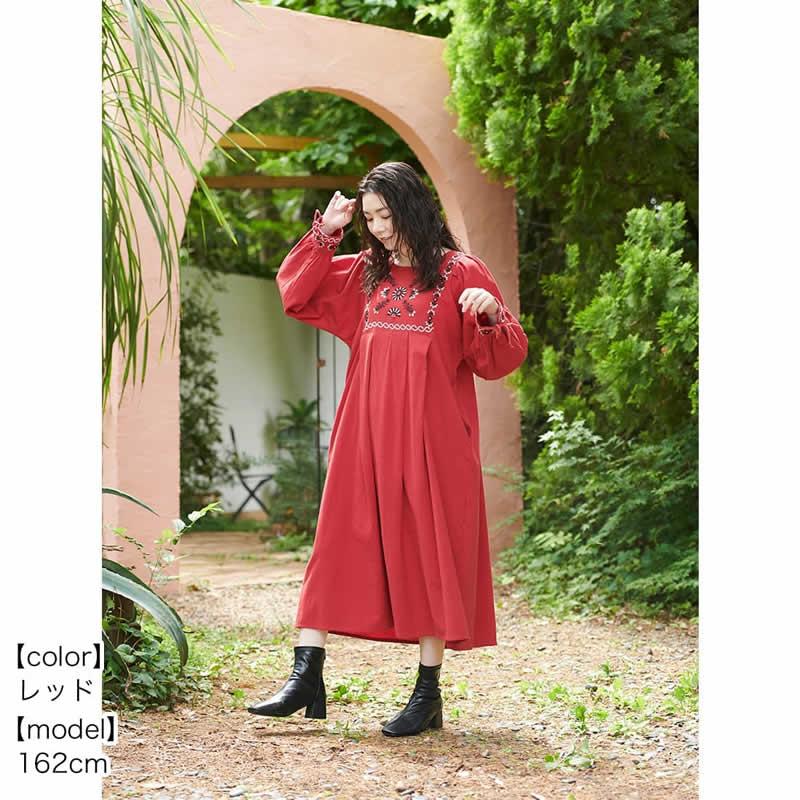 Shanti ワンピース クリンプ レディース ロングチュニック コットン 東