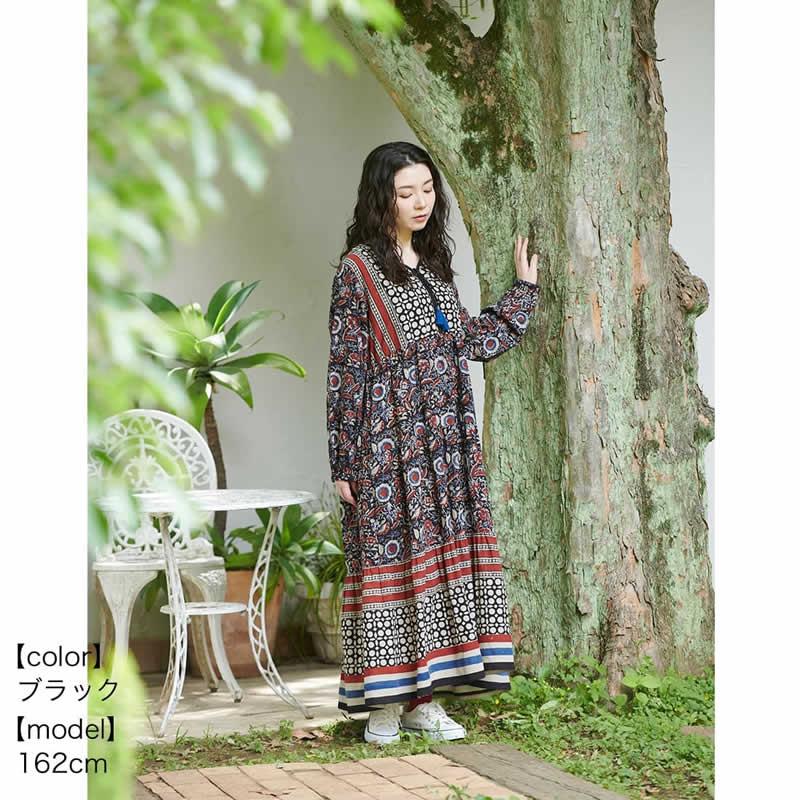 Shanti ワンピース シックブロック レディース ロングワンピース