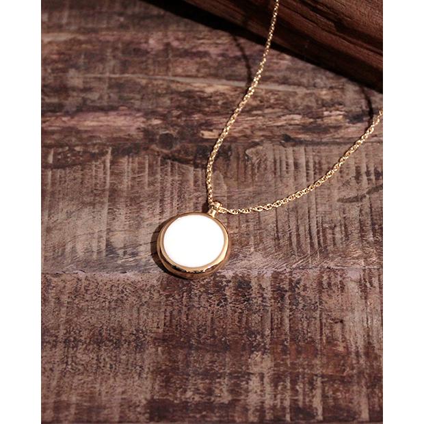 ネックレス ハンドメイド ゴールドアクセサリー Made in Bali Doublesided Yin Yang Pendant Gold｜nuts-and-coffee｜05