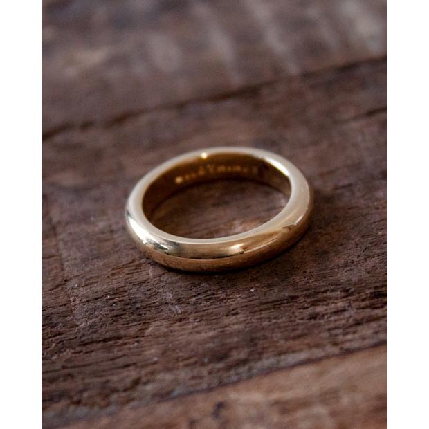 指輪 リング ハンドメイド ゴールドアクセサリー シンプル Made in Bali Pebble ring gold