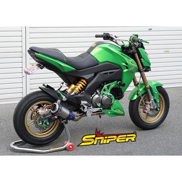 Z125 PRO リア用 NISSIN製・ニッシン 2POTキャリパー 銀 2A108S