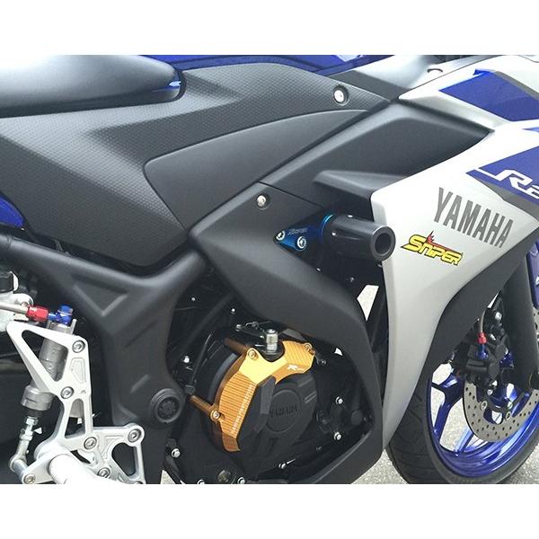 yzf-r25 r3用　エンジンガードスライダー　塗装品 エンジンガードスライダーR側 YZF-R25/MT-25 | System