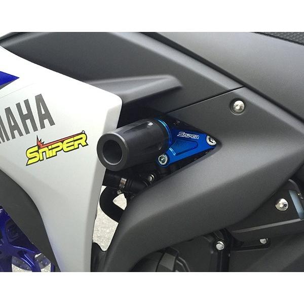 YZF-R25 YZF-R3 (14-18) MT-25 MT-03 エンジンスライダー 赤 SNIPER