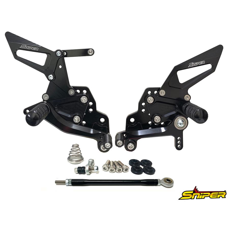 GSX GSX-R125 GSX-S125 バックステップ黒 ABS対応4ポジション＋