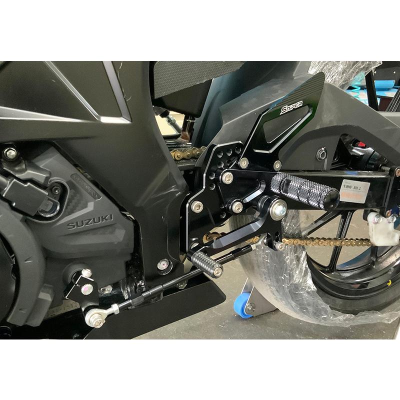 GSX GSX-R125 GSX-S125 バックステップ黒 ABS対応4ポジション＋