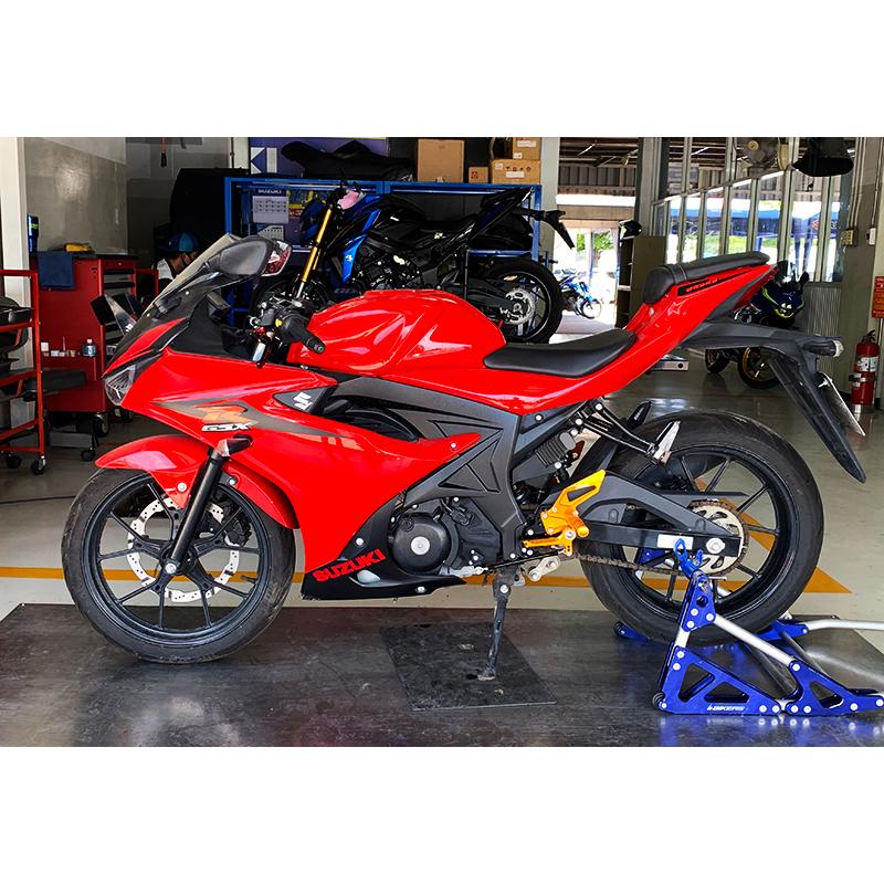 GSX GSX-R125 GSX-S125 バックステップ黒 ABS対応4ポジション＋ 