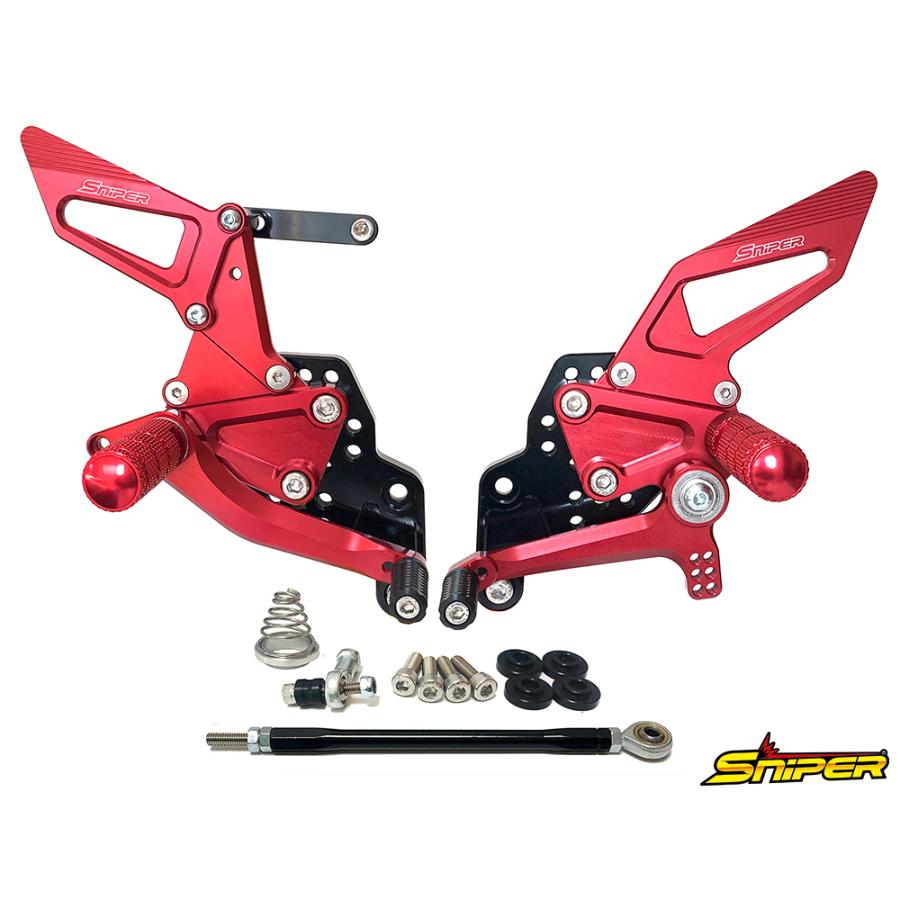 GSX GSX-R125 GSX-S125 バックステップ赤 ABS対応4ポジション＋
