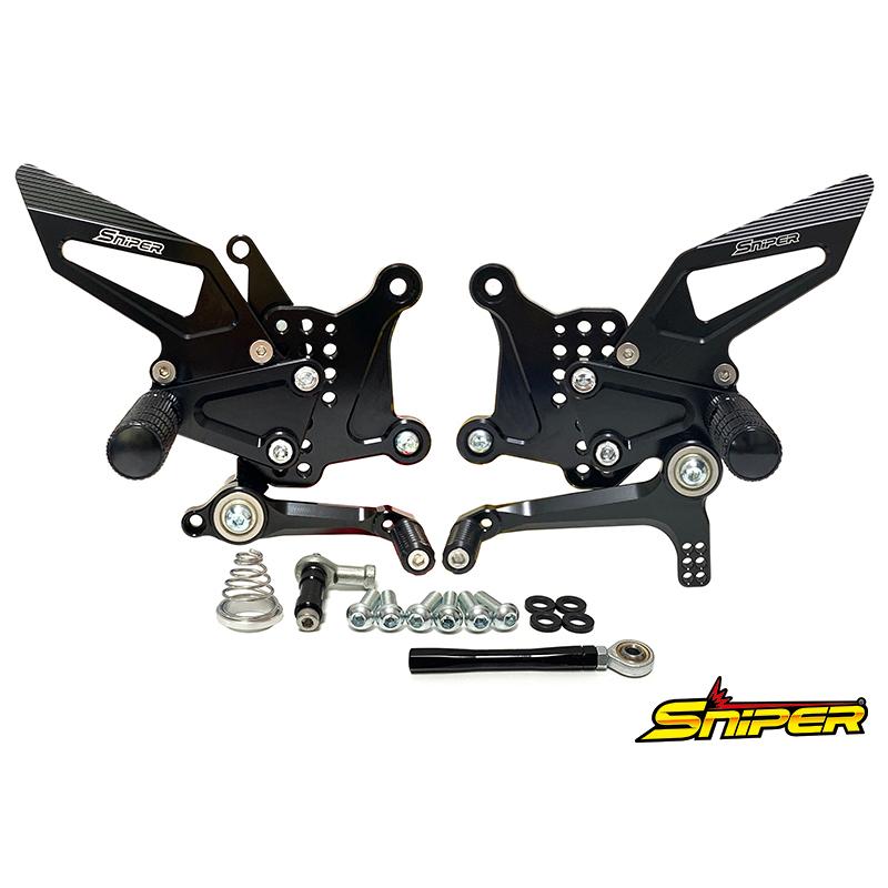 Ninja NINJA ZX-25R ZX-4R SE ストリート用 バックステップ 黒 Ninja NINJA ZX-25R ZX-4R SE ストリート用 バックステップ 黒
