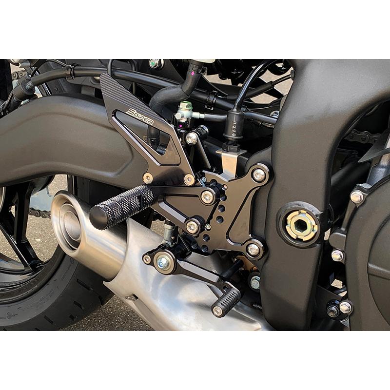 Ninja NINJA ZX-25R ZX-4R SE ストリート用 バックステップ 黒 Ninja NINJA ZX-25R ZX-4R SE ストリート用 バックステップ 黒