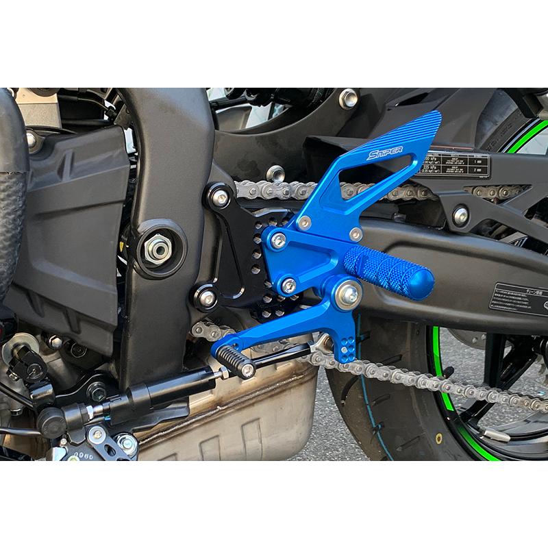 Ninja NINJA ZX-25R ZX-4R SE ストリート用 バックステップ 青 Ninja NINJA ZX-25R ZX-4R SE ストリート用 バックステップ 青