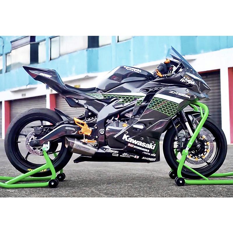 Ninja NINJA ZX-25R ZX-4R SE ストリート用 バックステップ 青 Ninja NINJA ZX-25R ZX-4R SE ストリート用 バックステップ 青