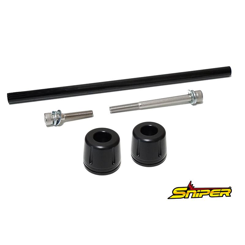 NINJA ZX-25R ZX-4R フロント アクスルスライダー 黒 SNIPER