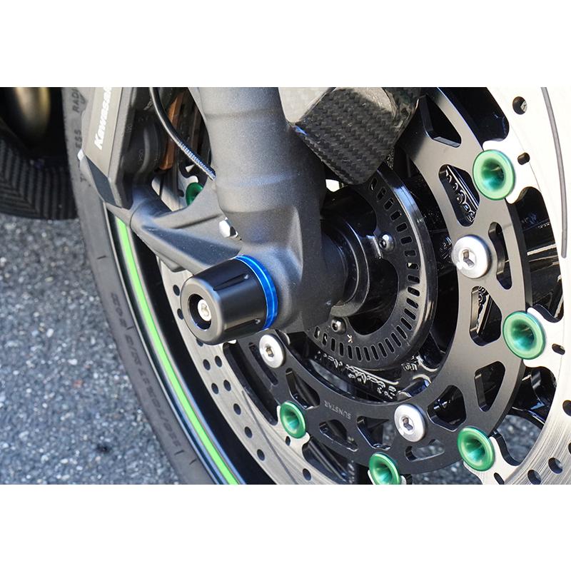 NINJA ZX-25R ZX-4R フロント アクスルスライダー 黒 SNIPER