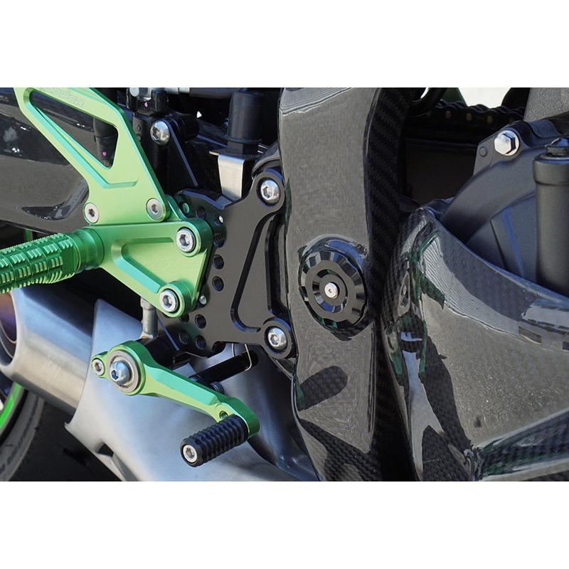 Ninja NINJA ZX-25R ZX-4R フレームホールキャップ 黒 SNIPER