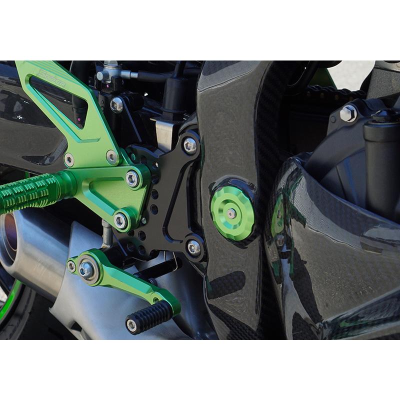 Ninja NINJA ZX-25R ZX-4R フレームホールキャップ 緑 SNIPER Ninja NINJA ZX-25R ZX-4R フレームホールキャップ 緑 SNIPER