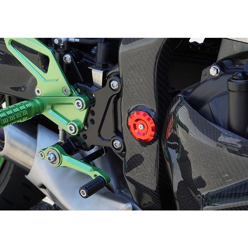 Ninja NINJA ZX-25R ZX-4R フレームホールキャップ 赤 SNIPER Ninja NINJA ZX-25R ZX-4R フレームホールキャップ 赤 SNIPER