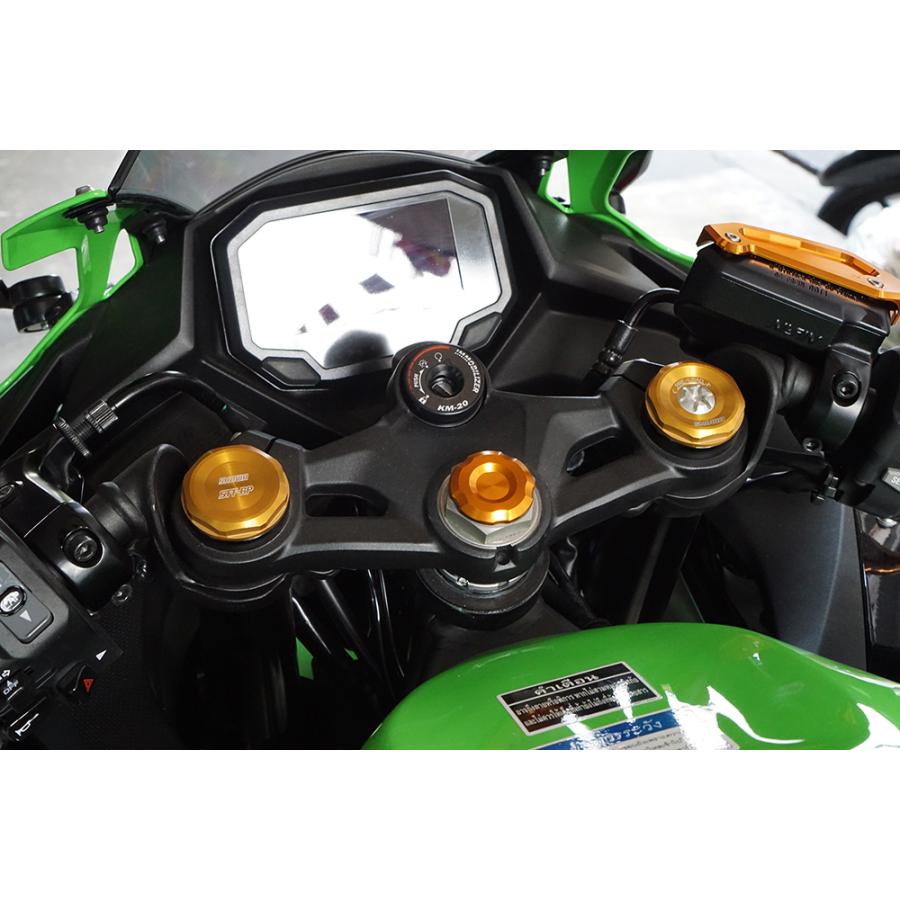 NINJA ZX-25R ZX-4R ステムナットキャップ 黒 SNIPER スナイパー SP0134BK｜nuts-berry｜03