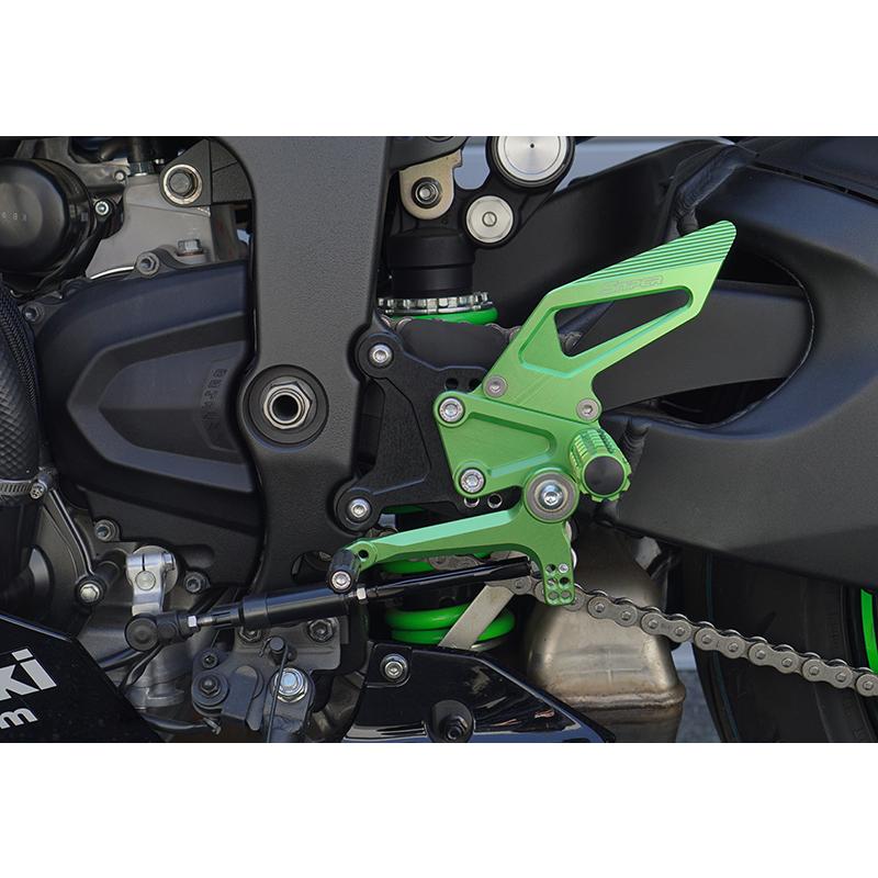 Ninja NINJA ZX-6R ZX636 バックステップ 黒 SNIPER スナイパー