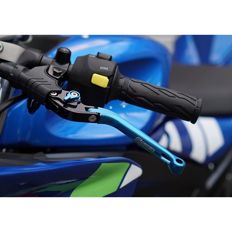 GSX-R125 GSX-S125 (20.2-)　6段階アジャスター 可倒式 クラッチレバー＆ブレーキレバーセット 赤 SNIPER スナイパー SP0146R｜nuts-berry｜04