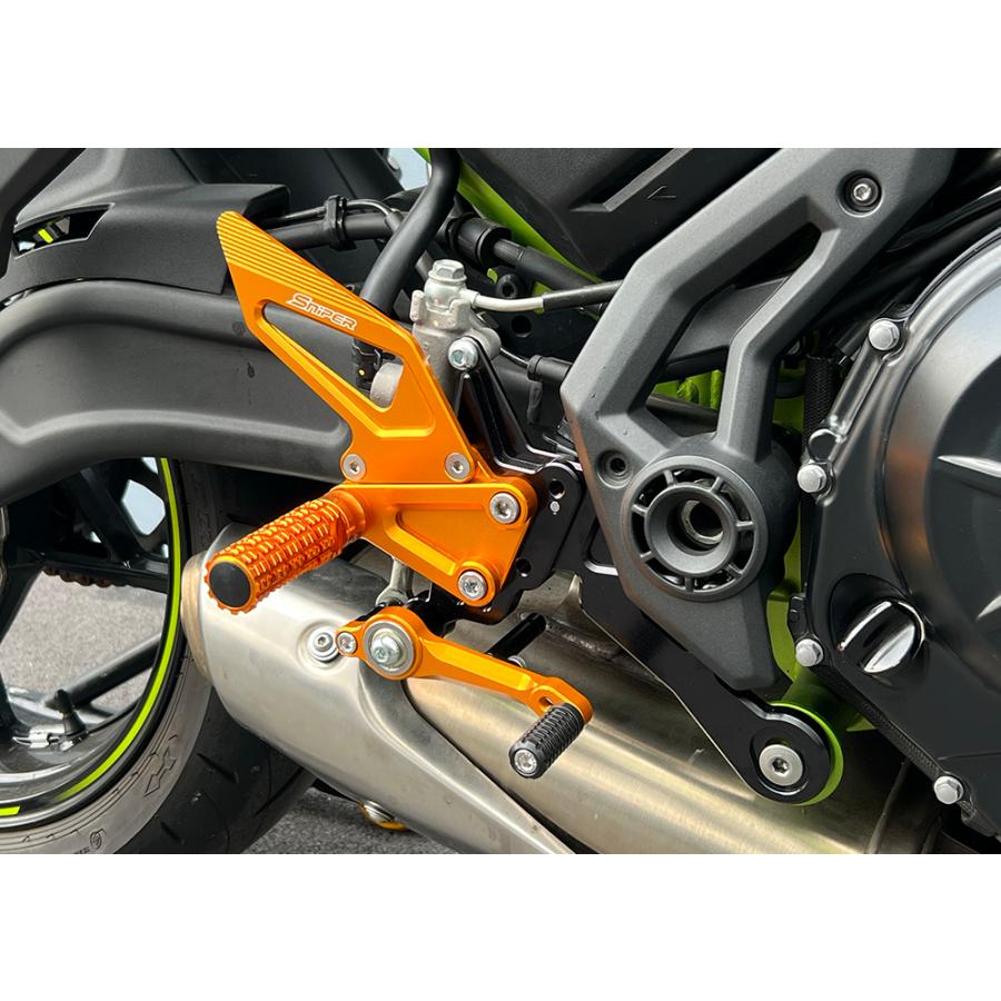Z650RS NINJA650 Z650 バックステップ 黒 SNIPER スナイパー SP0158BK 