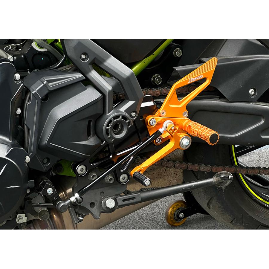 Z650RS NINJA650 Z650 バックステップ 黒 SNIPER スナイパー SP0158BK 