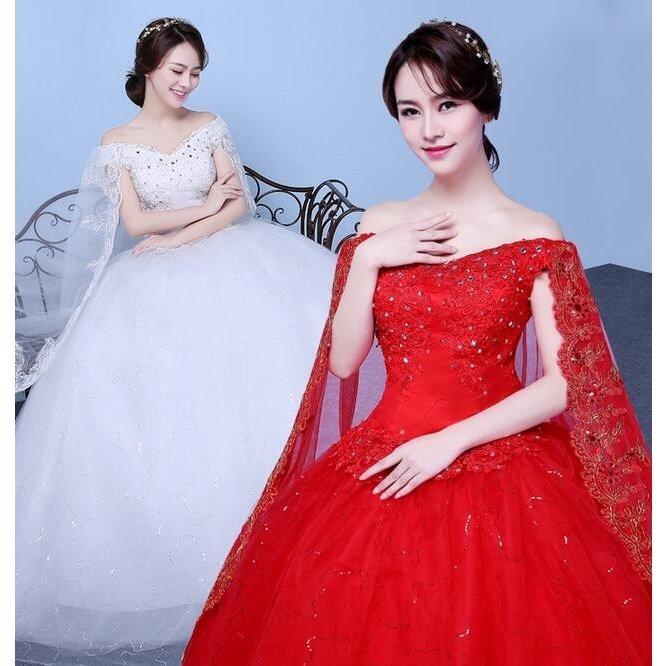 ロングウェディングドレス ウエディングドレス プリンセスライン 結婚式 花嫁披露宴二次会演出ドレス フリルドレス パニエ付き カラードレス 超大特価