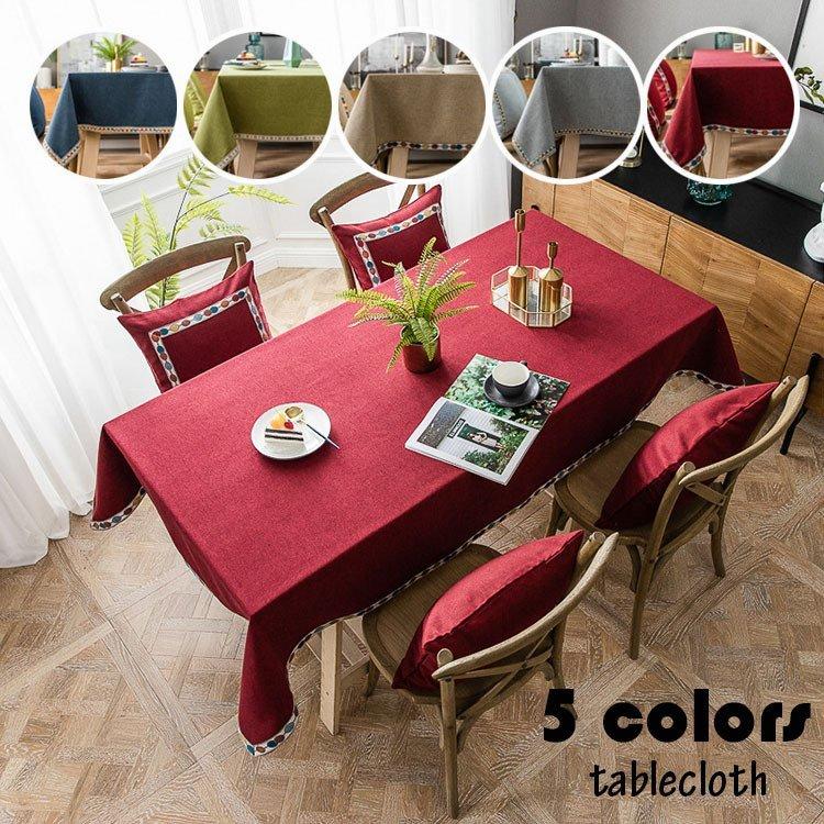 テーブルクロス 北欧 おしゃれ テーブルセッティング 布 四角形 長方形 切り替え 高級感 テーブルクロス お手入れ簡単 撥水 汚れ防止 家庭用 食卓カバー 5色 Oqlav5gqic Chicagocriminaldefenselawyersblog Com