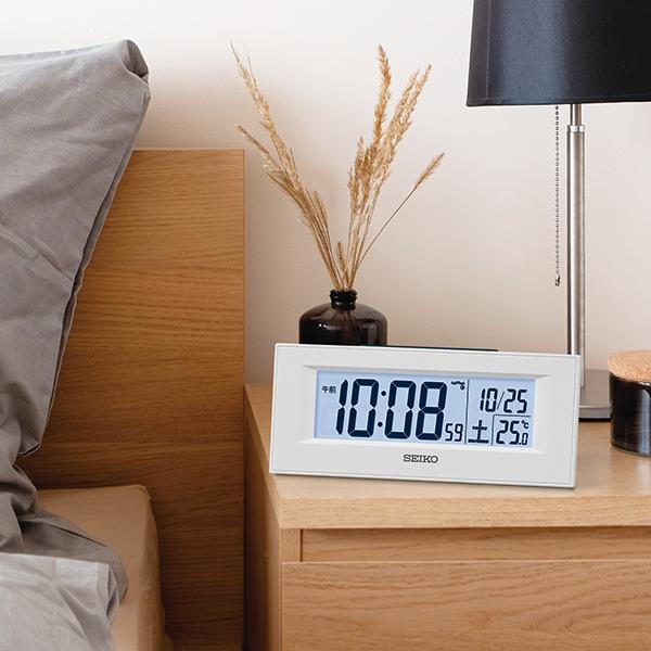 SEIKO（セイコー） 目覚まし時計 置き時計 DL218W デジタル 電波時計