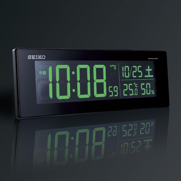 目覚まし時計 セイコー SEIKO 置き時計 DL305K デジタル 電波時計 表示色が選べる シリーズC3 温度計 湿度計 オシャレ おしゃれ｜nuts-seikoclock｜04