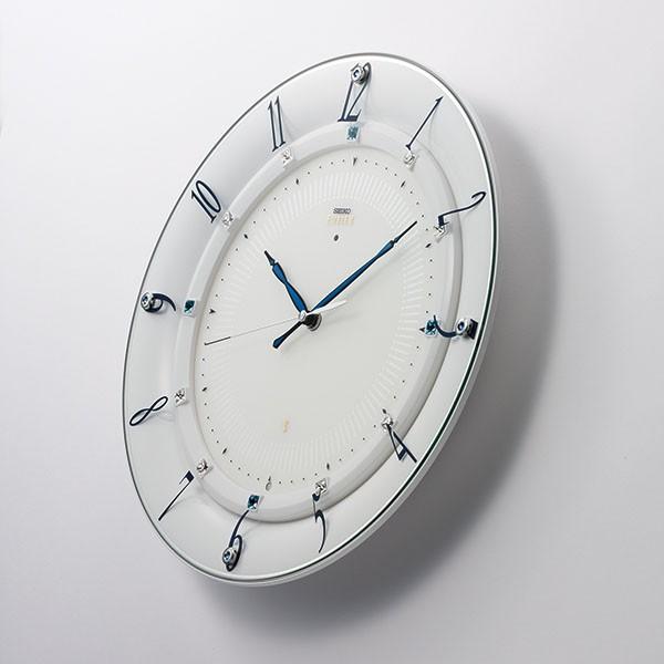 セイコー Seiko エムブレム Emblem 掛け時計 壁掛け Hs559w 電波時計 スワロフスキー スイープ 静か 音がしない 指定ロゴなし の文字入れは無料 セイコークロック公式専門店 Nuts 通販 Paypayモール