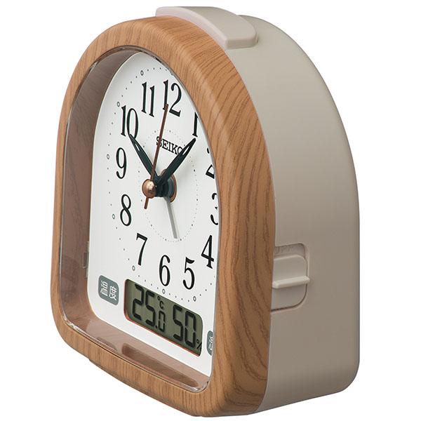 SEIKO（セイコー） 目覚まし時計 置き時計 KR523B 温度計 湿度計