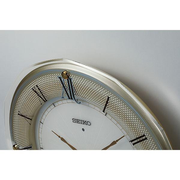 SEIKO 電波掛け時計 多面カットが美しいインテリアクロック KX269G