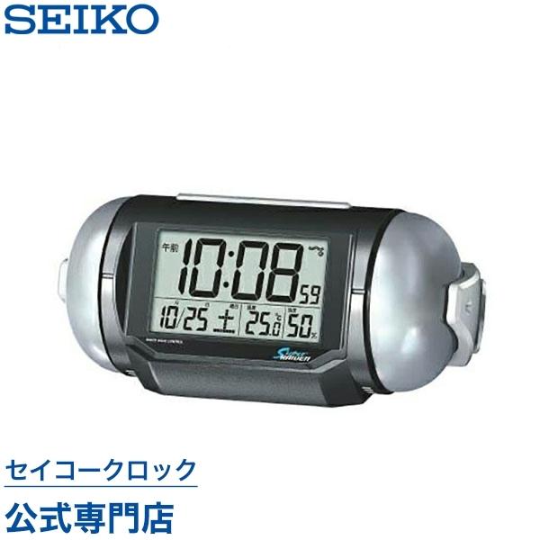 目覚まし時計 セイコー SEIKO ピクシス NR523K スーパーライデン 大音量 デジタル 電波時計 音量切替 カレンダー 温度計 湿度計 子供 こども オシャレ おしゃれ｜nuts-seikoclock