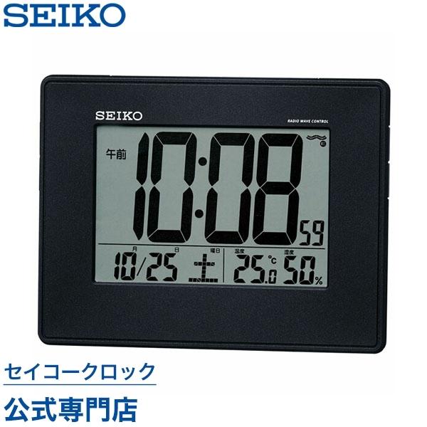 セイコー SEIKO 掛け時計 壁掛け 目覚まし時計 置き時計 湿度計 予約販売品 カレンダー 電波時計 デジタル SQ770K 温度計 入手困難