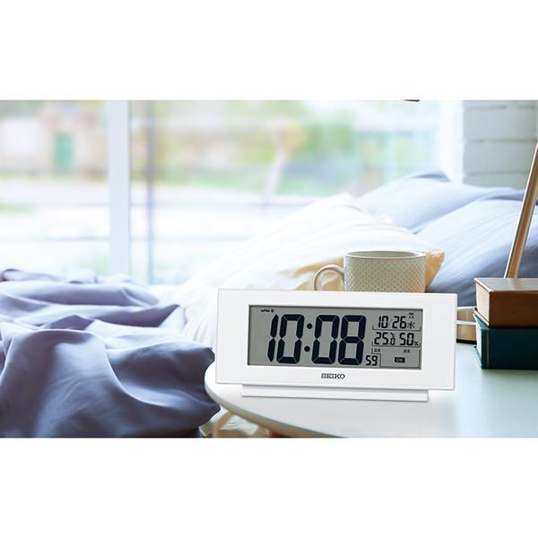 SEIKO セイコー 置き時計 SQ794W 快適環境NAVI 電波時計 デジタル