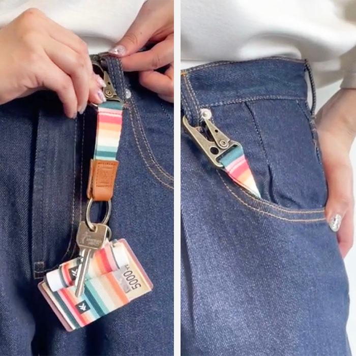 爆買 キークリップ キーチェーン キーホルダー スレッド THREAD 鍵 Keychain Clipカラビナ付き 鍵を守る なくさない 携帯 かわいい 【メール便8点まで】 |  | 17