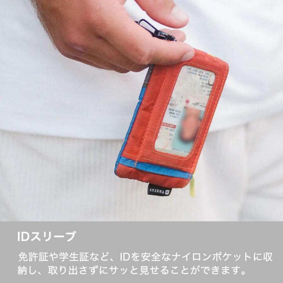 財布 ポーチ 小銭入れ スレッド THREAD POUCH WALLET ポーチウォレット カードケース 薄い財布 チャック付き ジッパー付き 鍵 カラビナ 【メール便4点まで】 |  | 06