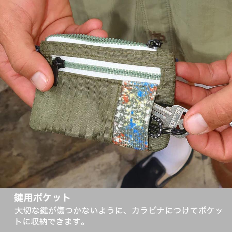 財布 ポーチ 小銭入れ スレッド THREAD POUCH WALLET ポーチウォレット カードケース 薄い財布 チャック付き ジッパー付き 鍵 カラビナ 【メール便4点まで】 |  | 07