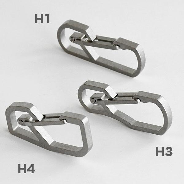ハンドグレイ チタン製キーカラビナ キーリング付属 Handgrey Hシリーズ 全3モデル H1 H3 H4 セレクトショップ Nuts 通販 Paypayモール