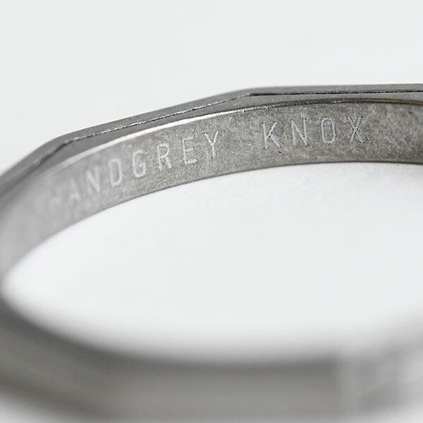メール便対応商品4点まで】ハンドグレイ チタン製キーリング HANDGREY