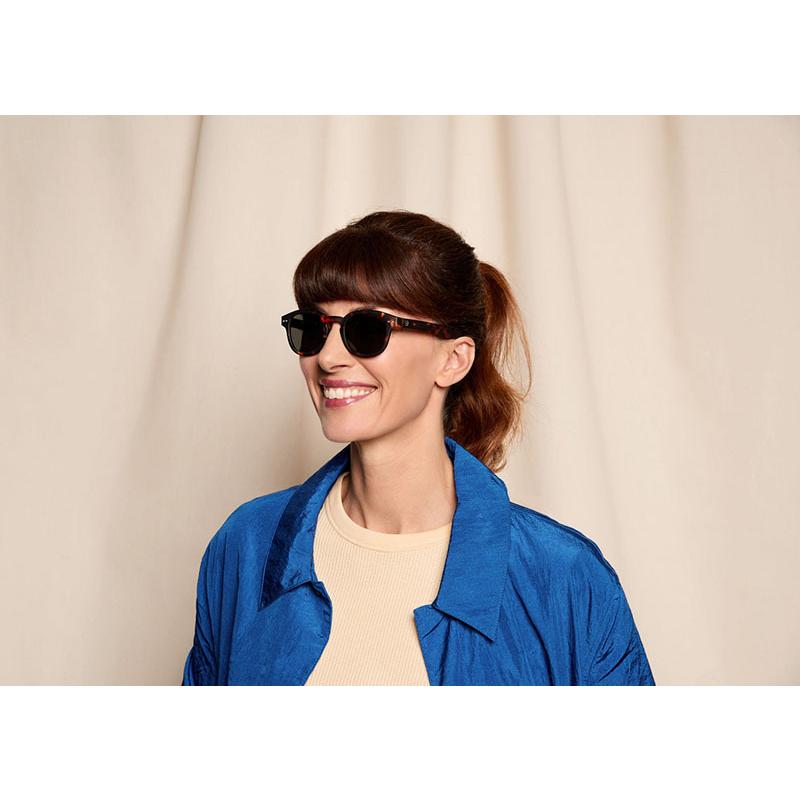 イジピジ サングラス 99.9% UVカット IZIPIZI #C SUN BLACK TORTOISE BLUE ブラック 黒 べっ甲 ブラウン ブルー 正規品 | IZIPIZI | 07