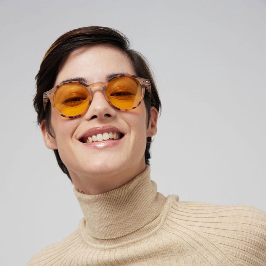 IZIPIZI イジピジ #D SLEEPING 睡眠の質が向上するメガネ ボストン スリーピング 睡眠向上 カラーレンズ オレンジ色 ブルーライトカット 眼鏡 めがね おしゃれ | IZIPIZI | 07