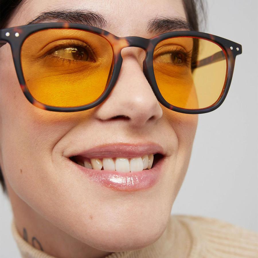 IZIPIZI イジピジ #E SLEEPING 睡眠の質が向上するメガネ ウェリントン スリーピング 睡眠向上 カラーレンズ オレンジ色 ブルーライトカット 眼鏡 めがね | IZIPIZI | 10