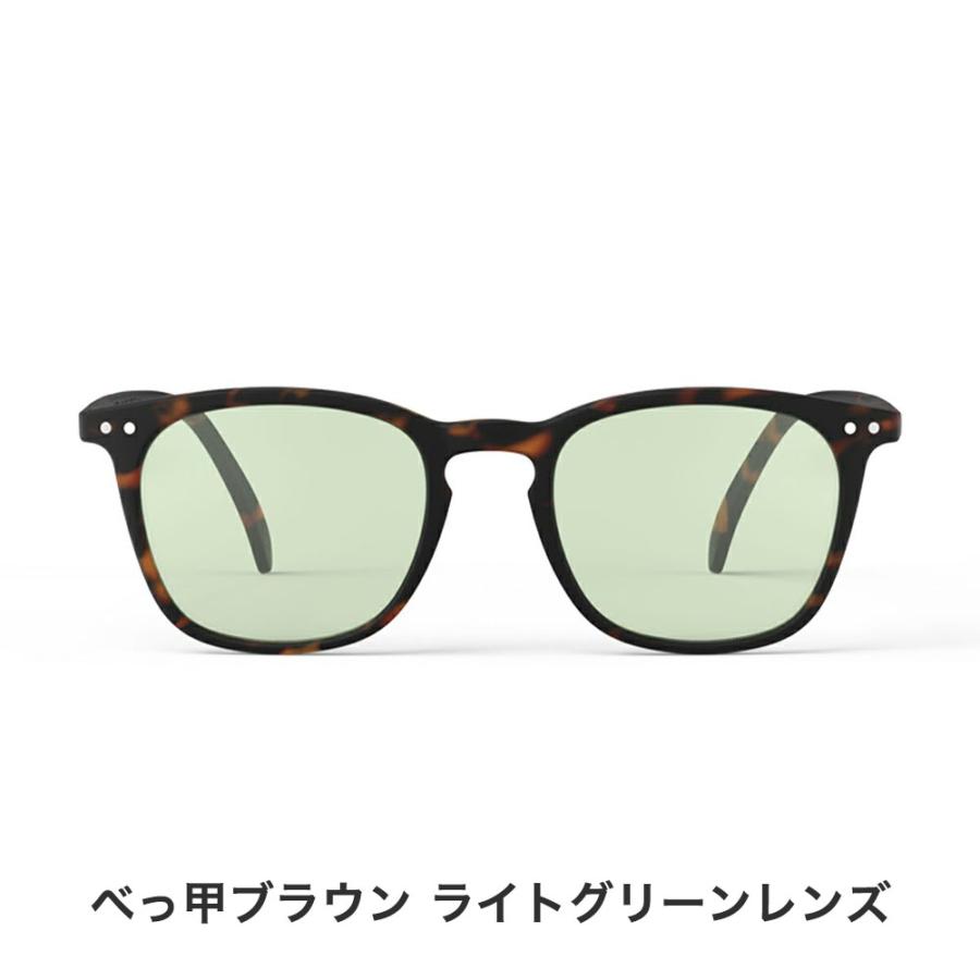 IZIPIZI イジピジ #E サングラス ライトレンズ カラーレンズ 薄い色 ウェリントン UVカット SUN メンズ レディース ブラック 黒 べっ甲 紫外線カット おしゃれ | IZIPIZI | 07