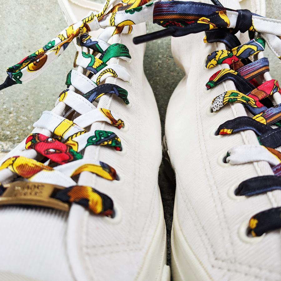 靴紐 シューレース 靴ひも スニーカー おしゃれ スカーフ shoeface シューフェイス ヴィンテージ アンティーク NUTSオリジナル 【メール便5点まで】 |  | 02